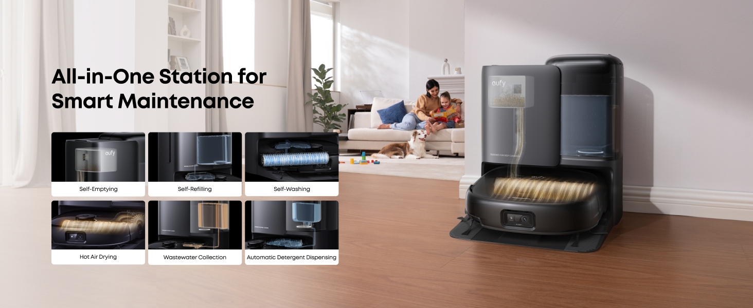 Eufy Eufy Omni E25 Robot Vacuum Cleaner with Self-Empty Station